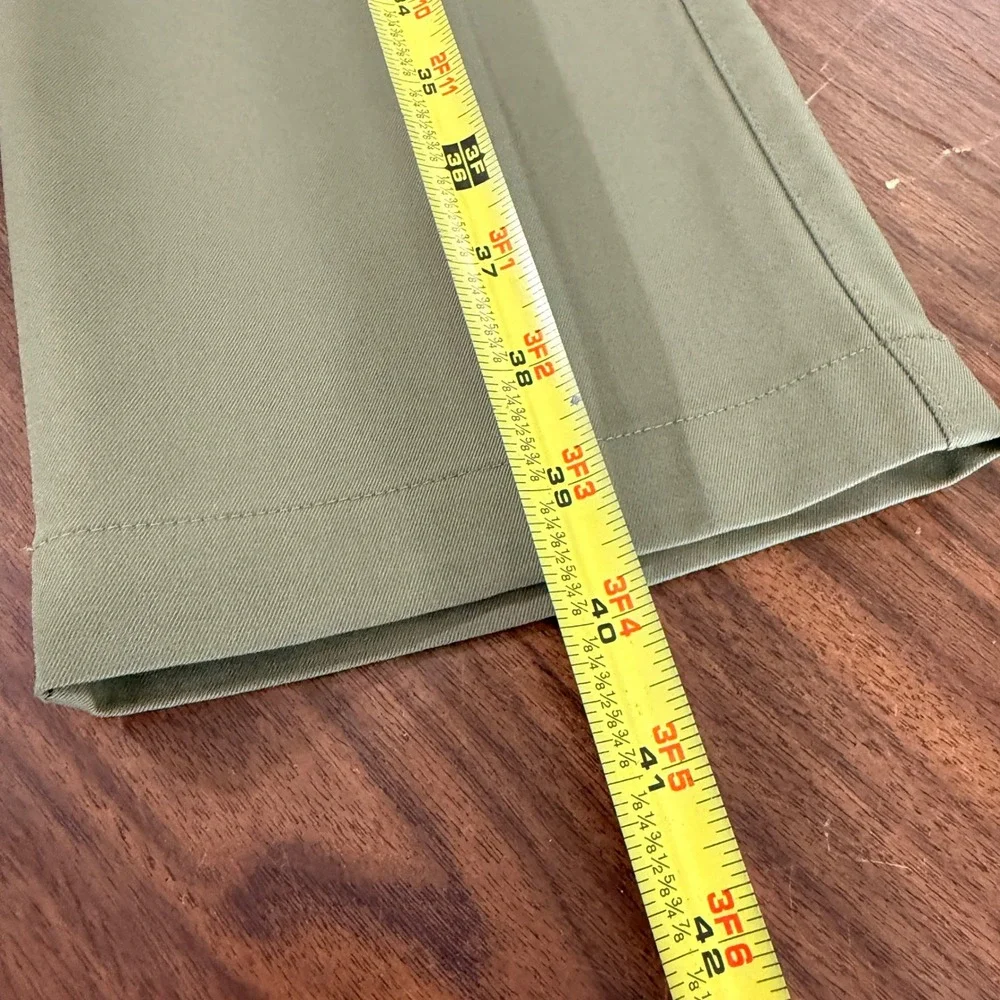 Puma Way 1 Golf Pants Mens 34x30 Pre-Owned Green Performance Flat Front Gorpcore